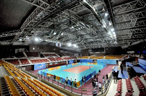 这是ob真人竞猜体育馆内景(5月19日摄)。新华社记者 王颂 摄